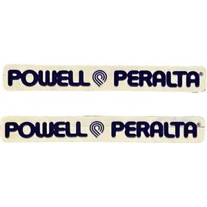 POWELL-PERALTA Long White/Purple - Pack of [2] - Skateboard Stickers